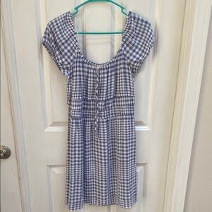 Blue and White Gingham dress